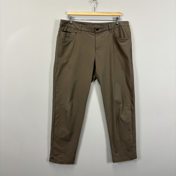 lululemon athletica Other - Lululemon ABC Pants Classic Mens 36 Khaki Tan Slim Fit Stretch Casual Travel